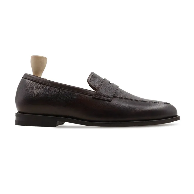Bruin - Men's Dark Brown  Pebble Grain Loafer